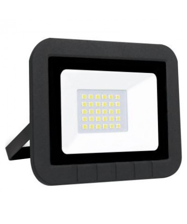 Proyector led plano negro 20w Fria