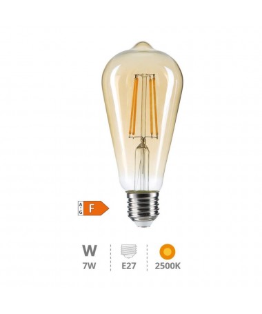 Lampara LED pera vintage 7w E27 2500k