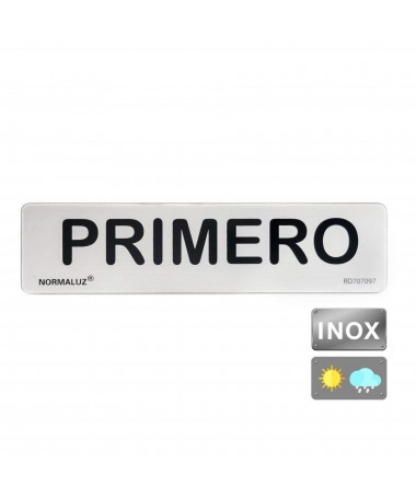 NORMALUZ SEÑAL INOX PRIMERO 200X50 