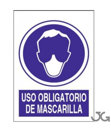 SEÑAL  21X29CM OBLIGATORIO EL USO DE MASCARILLA